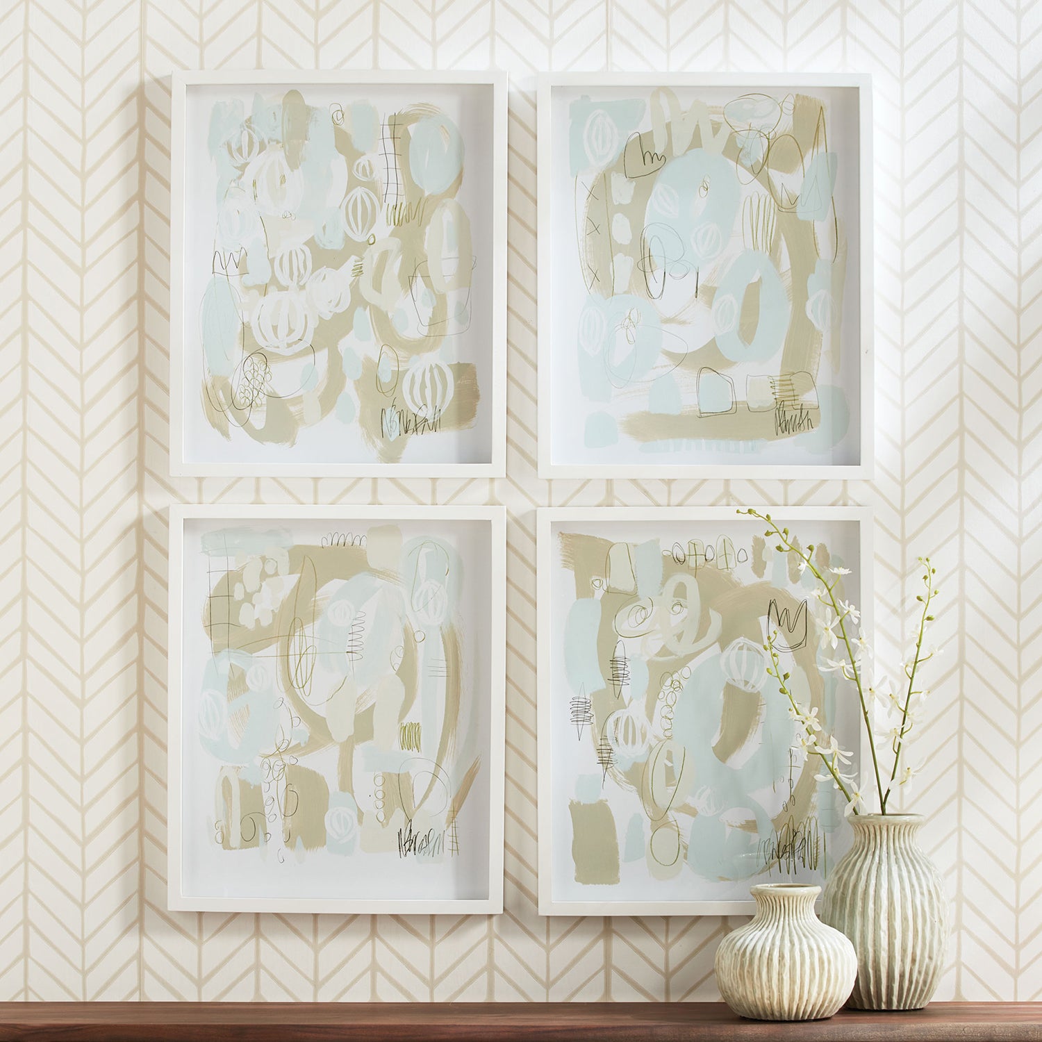 Bacchus Framed Print Set of 4
