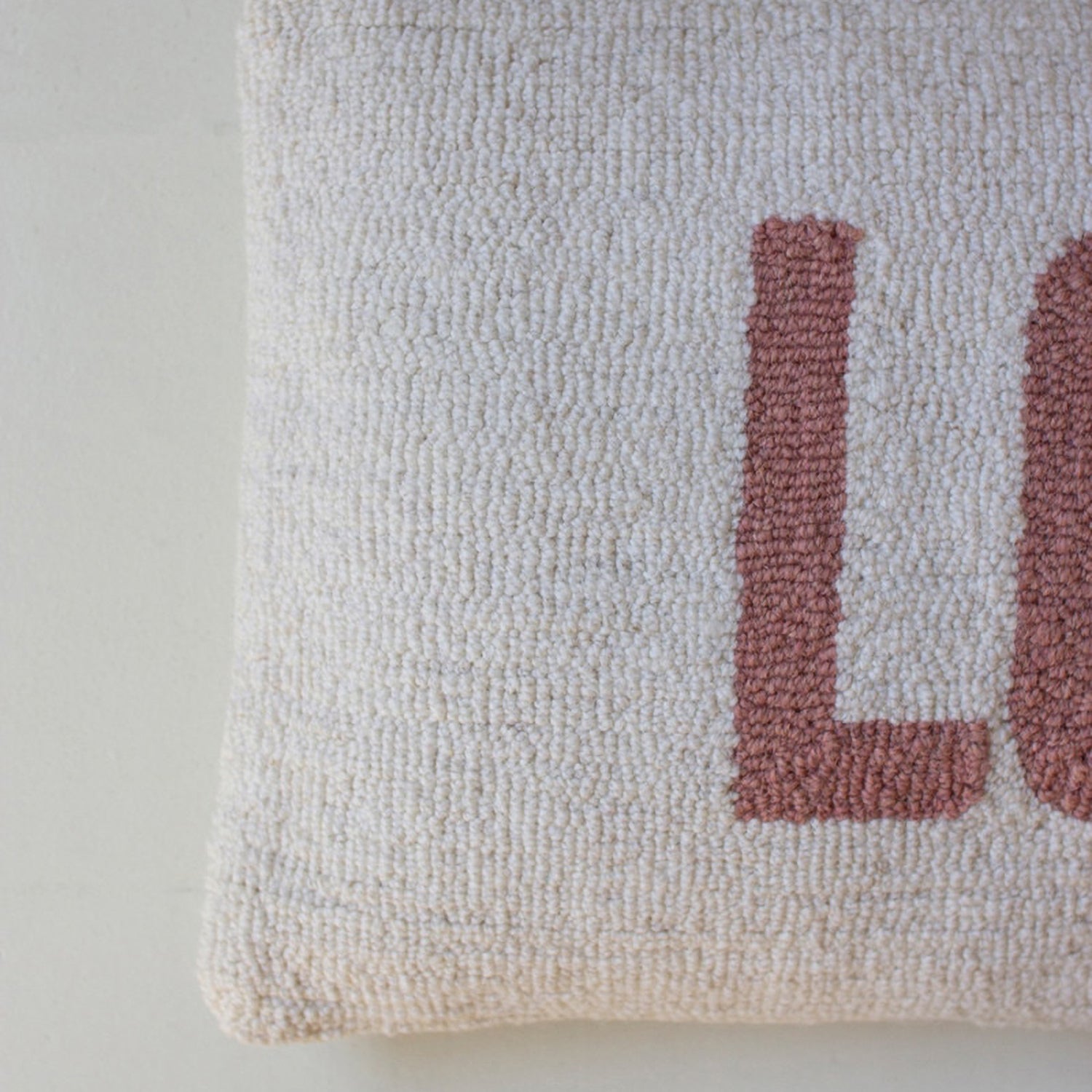 Lol Hand-Hooked Throw Pillow