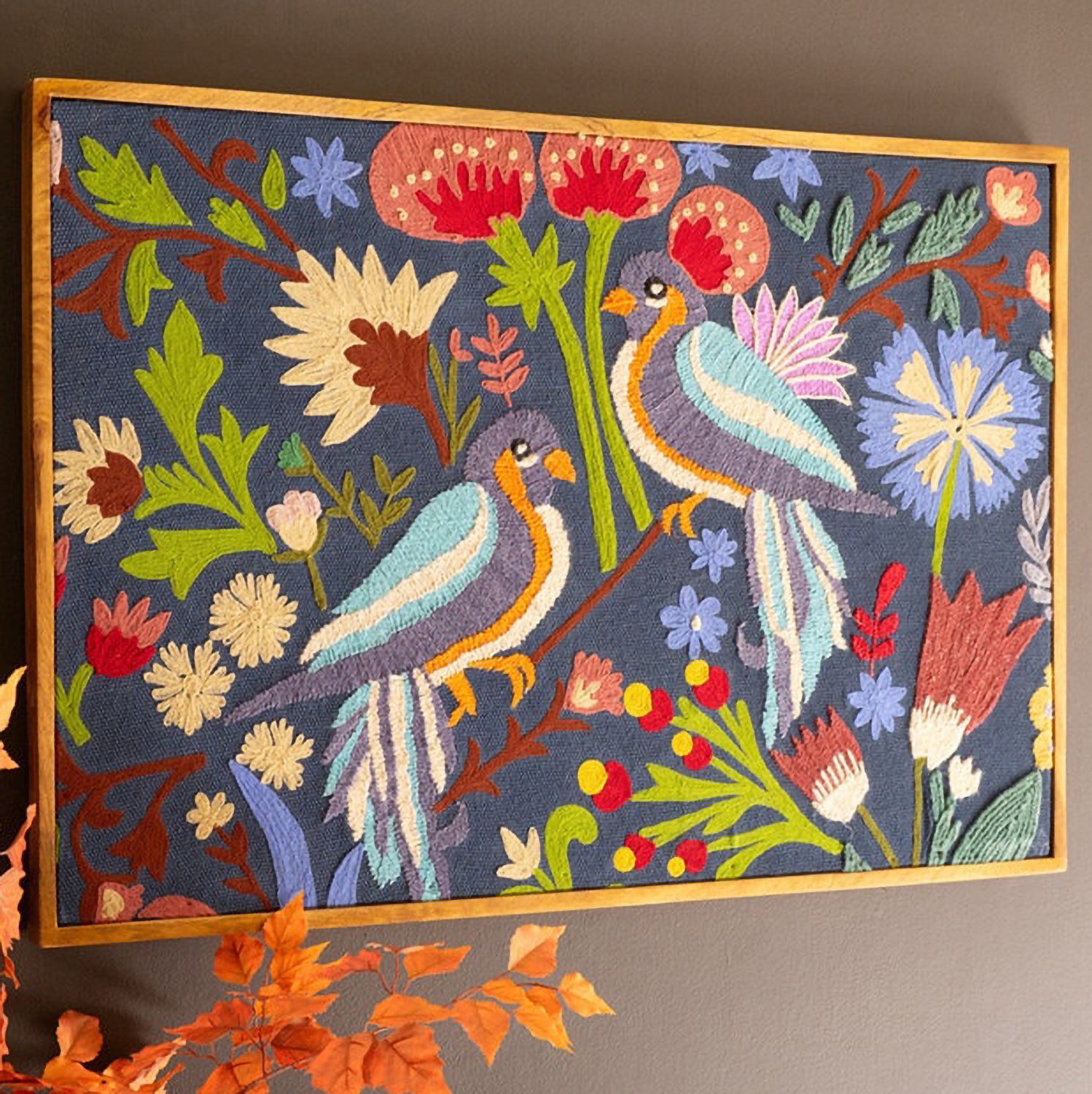 Hand-Hooked Framed Artwork