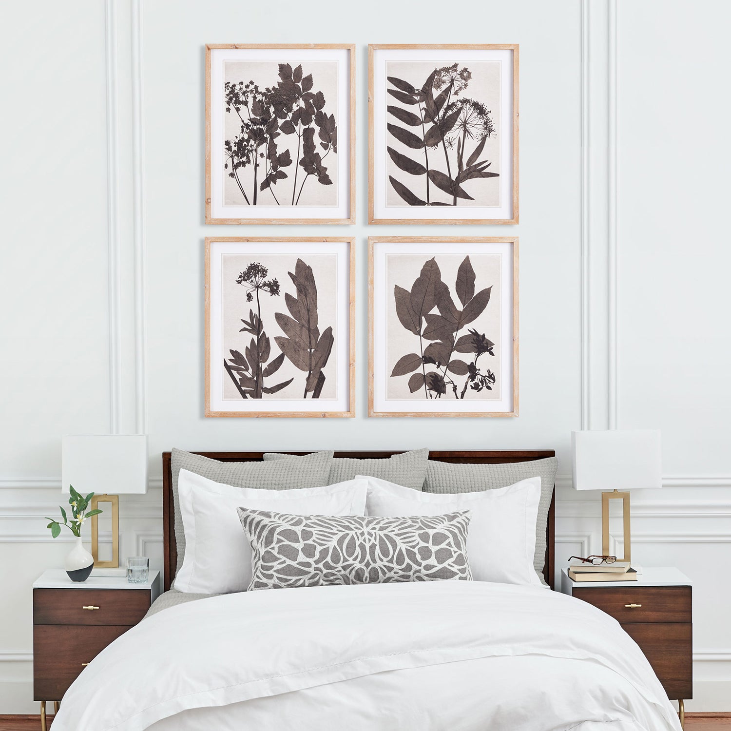 Pressed Foliage Wall Art Set of 4