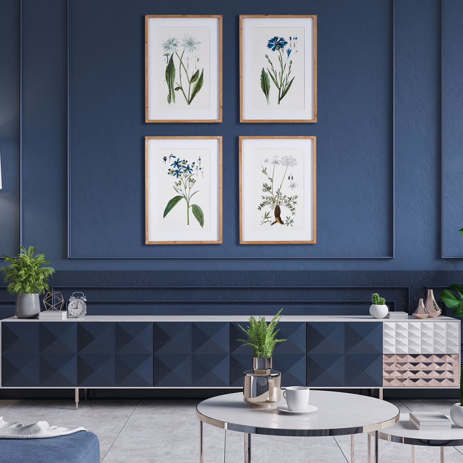 Mountain Botanical Wall Art Set of 4