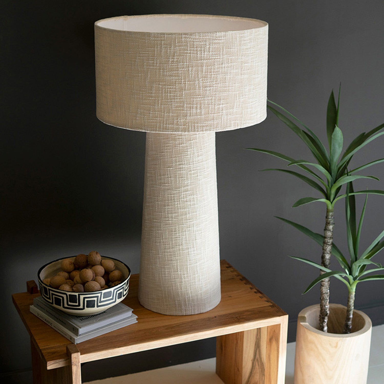 Boucle Fabric Table Lamp