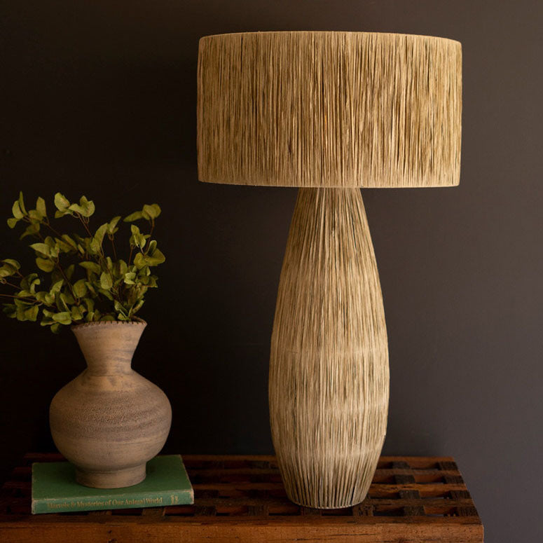 Raffia Table Lamp