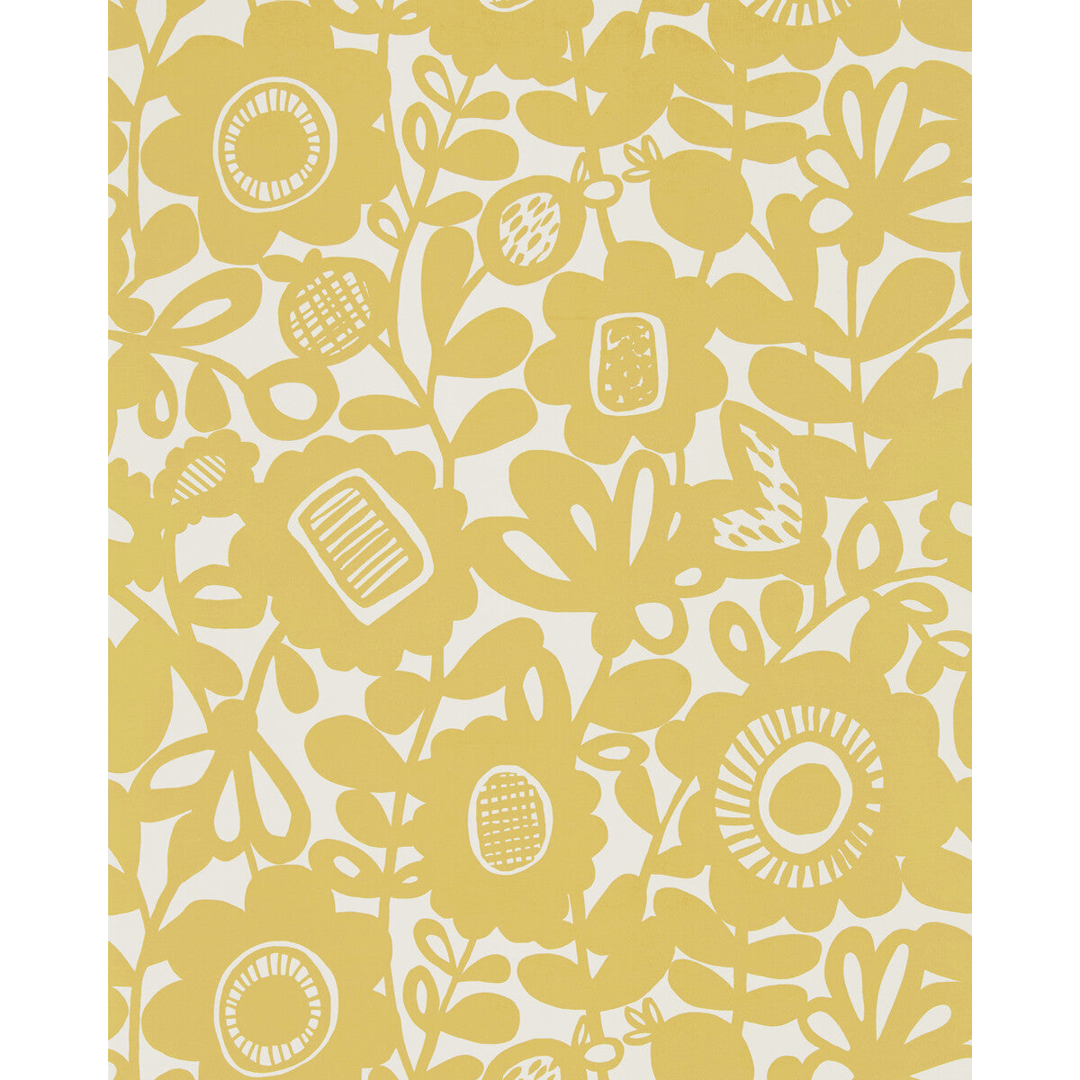 Scion x Kravet Kukkia Sunshine Wallpaper