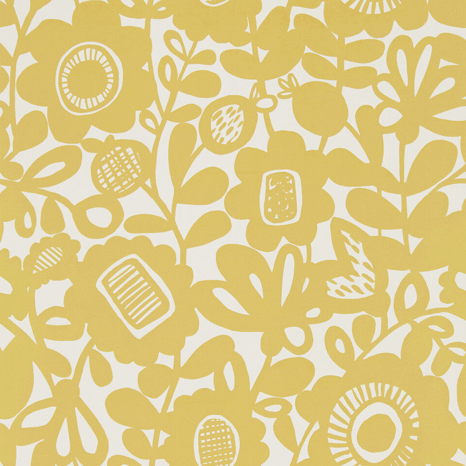 Scion x Kravet Kukkia Sunshine Wallpaper