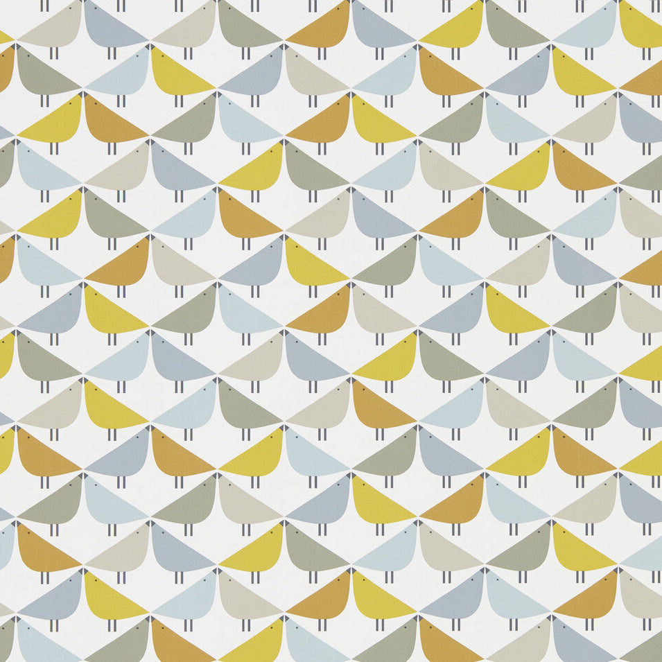 Scion x Kravet Lintu Wp Dandelion/Butterscotch/Pebble Wallpaper