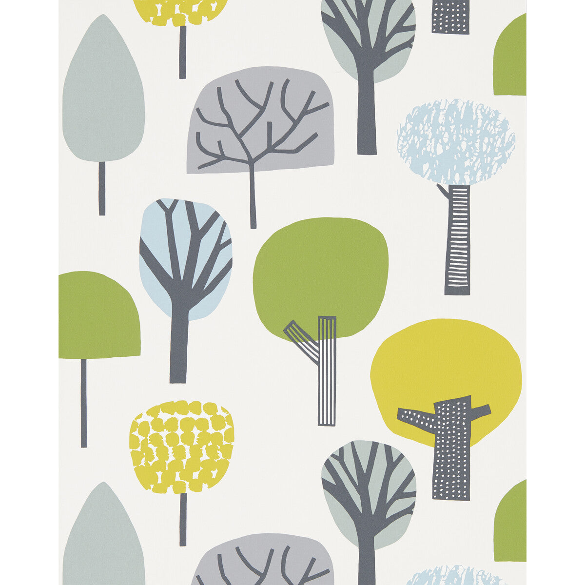 Scion x Kravet Liora Citrus/Gecko/Glacier Wallpaper