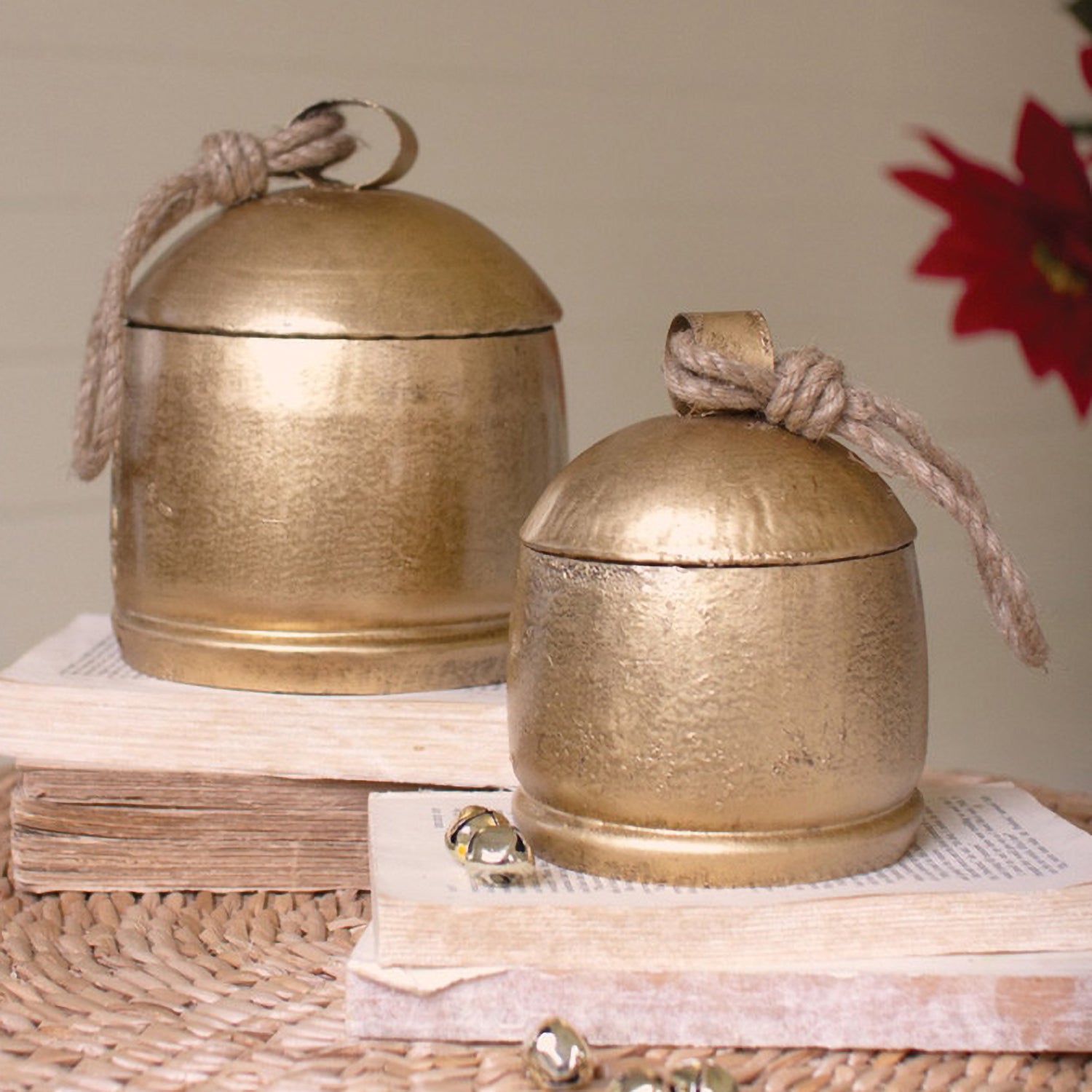 Christmas Bell Canister Set of 2