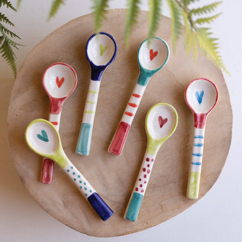 Decorative Ceramic Spoon Set of 6