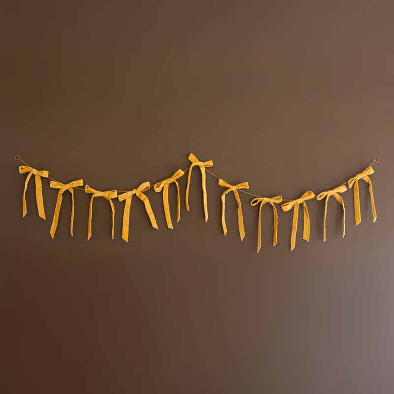 Gold Velvet Bow Garland
