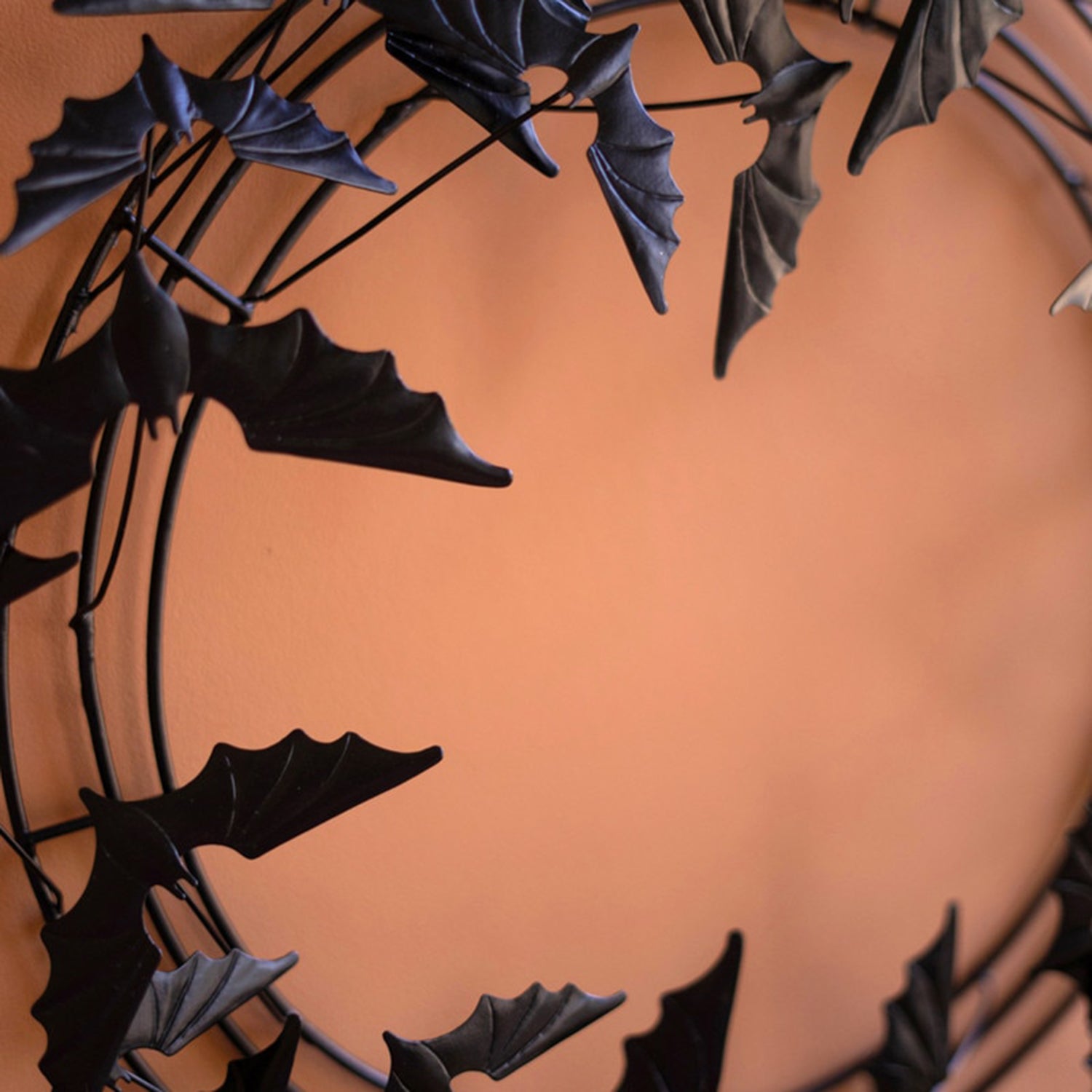 Flying Bat Halloween Wreath