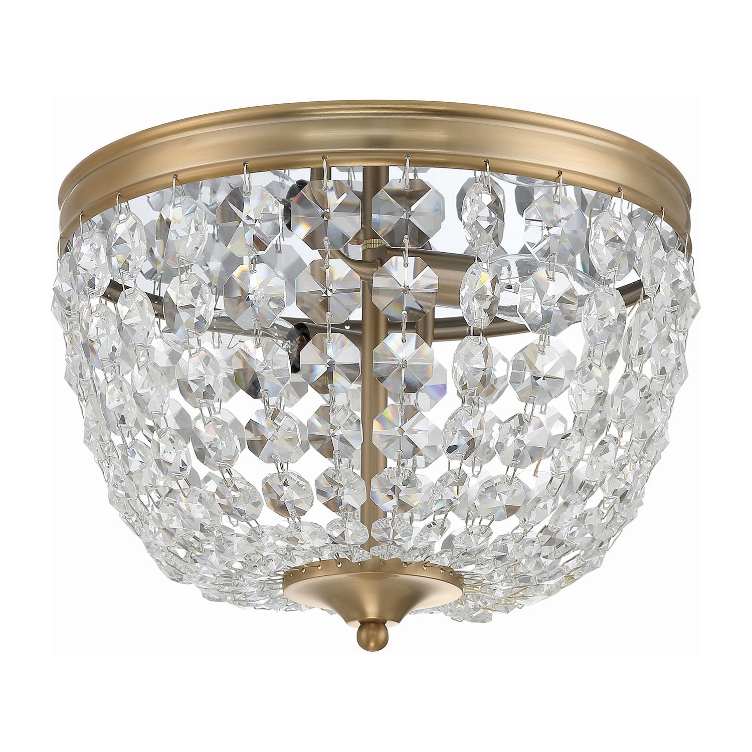 Crystorama Nola 2-Light Flush Ceiling Mount