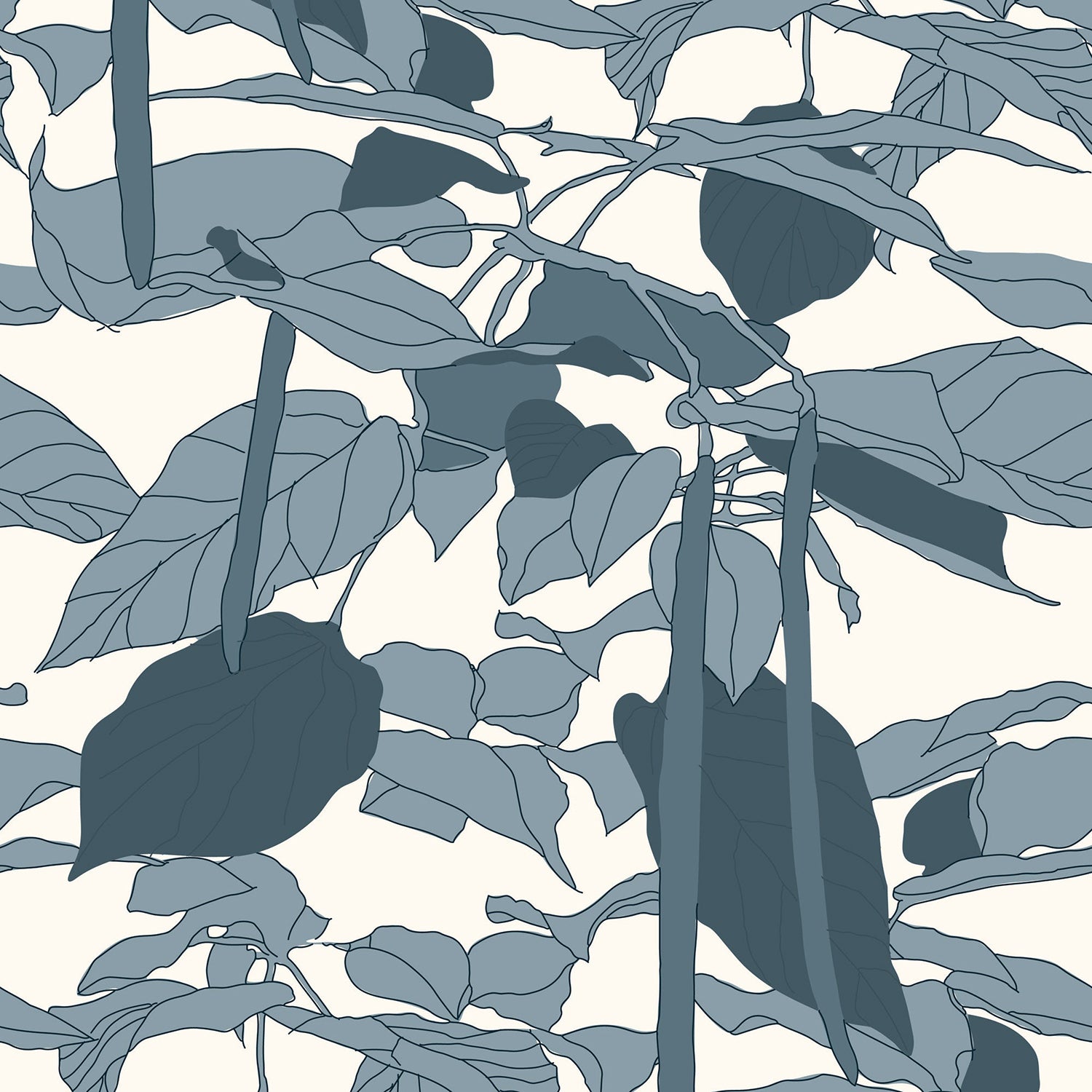 Mitchell Black x Natalie Papier Canopy Sketch Wallpaper