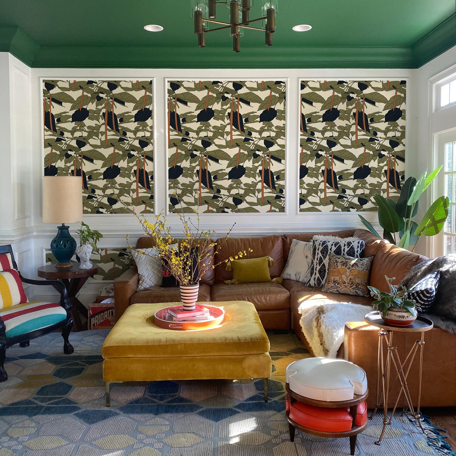 Mitchell Black x Natalie Papier Canopy Sketch Wallpaper