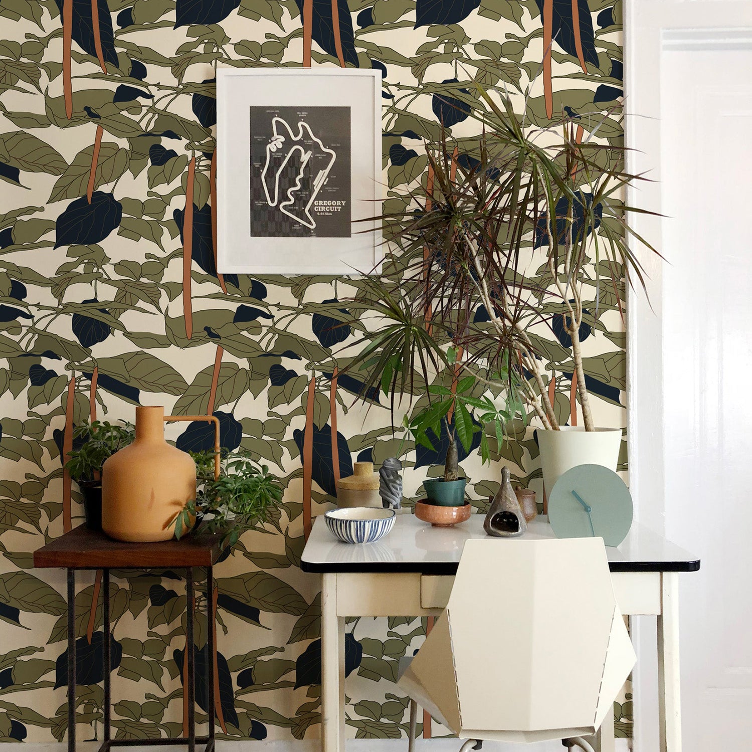 Mitchell Black x Natalie Papier Canopy Sketch Wallpaper