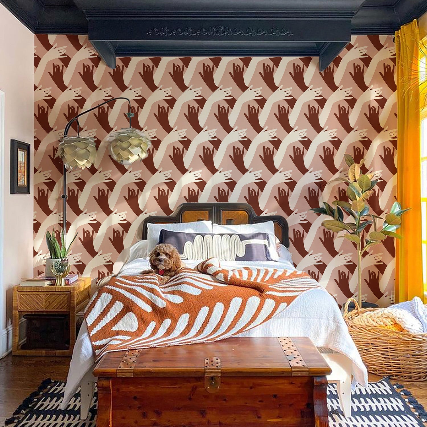 Mitchell Black x Natalie Papier Connect Wallpaper