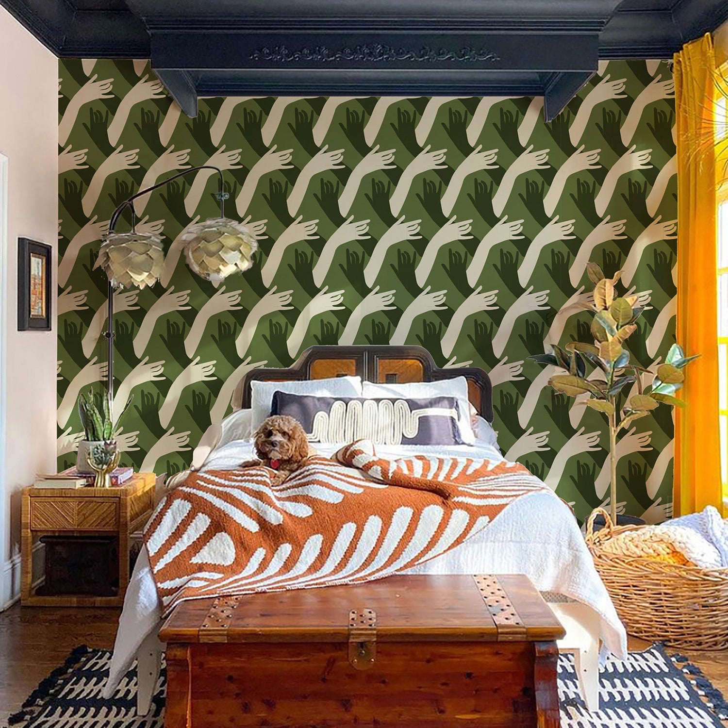 Mitchell Black x Natalie Papier Connect Wallpaper