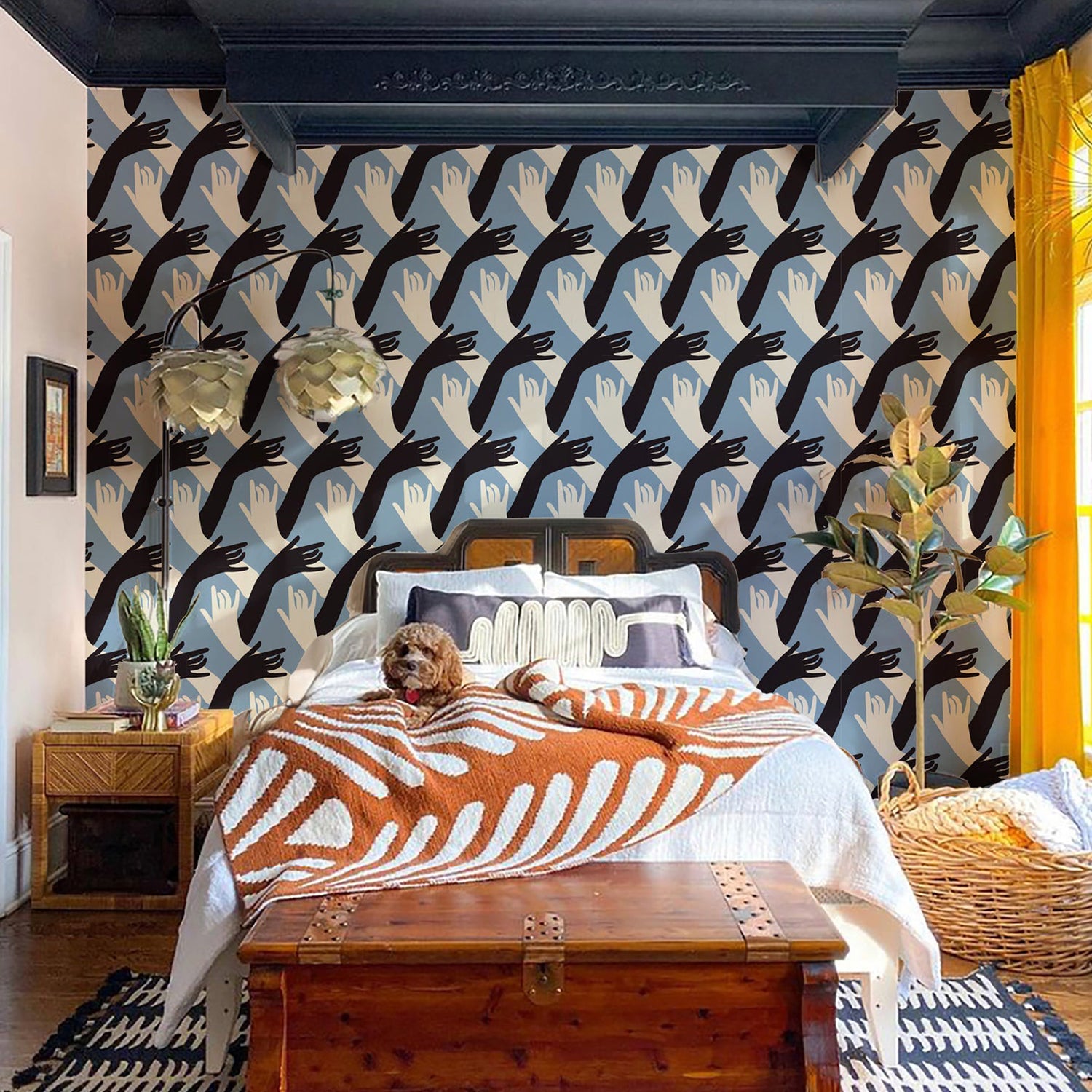 Mitchell Black x Natalie Papier Connect Wallpaper