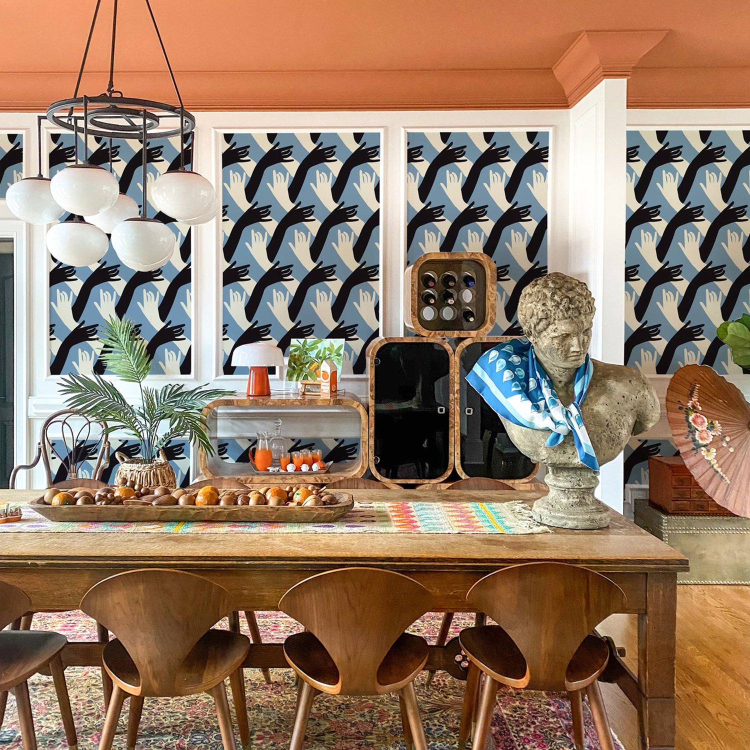 Mitchell Black x Natalie Papier Connect Wallpaper