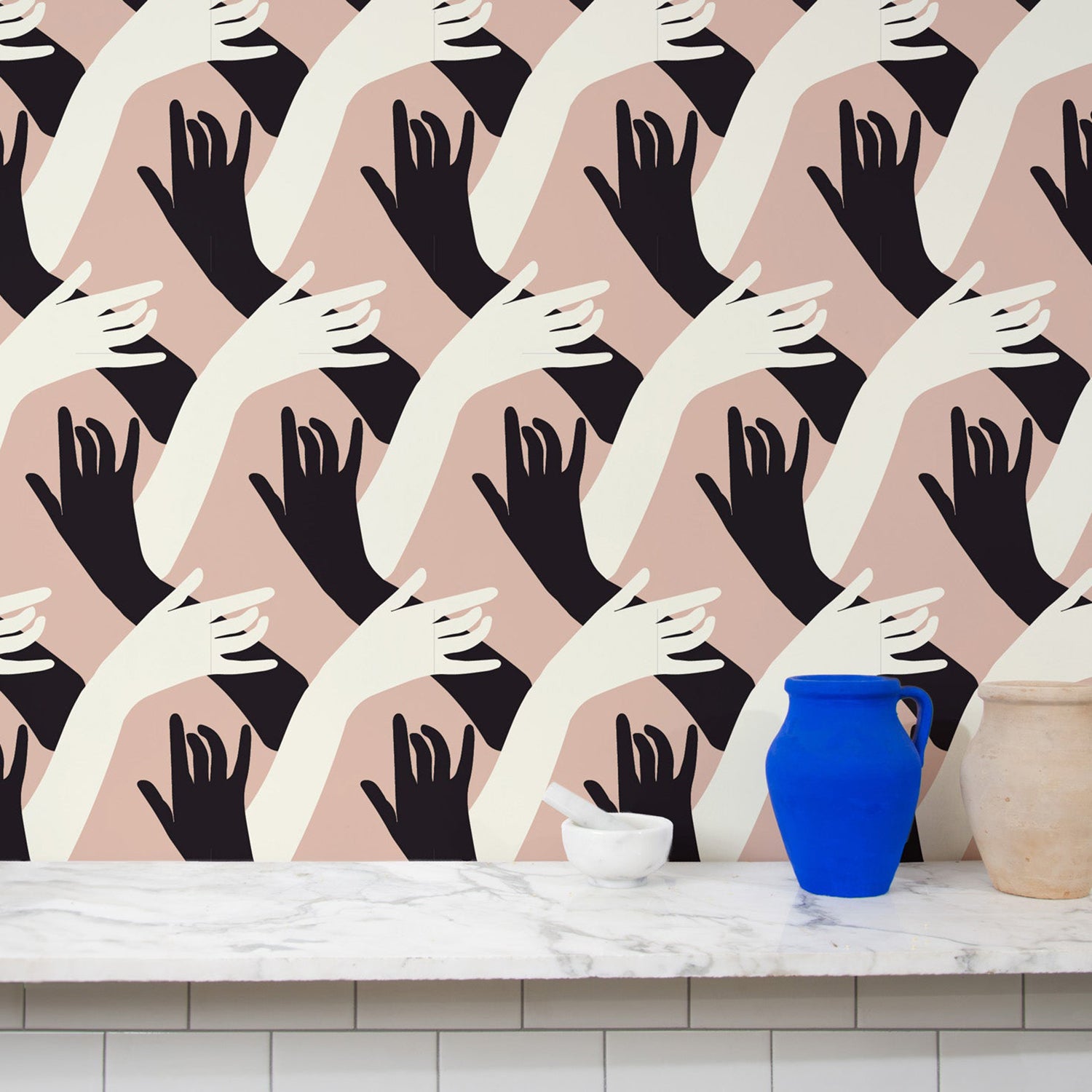 Mitchell Black x Natalie Papier Connect Wallpaper