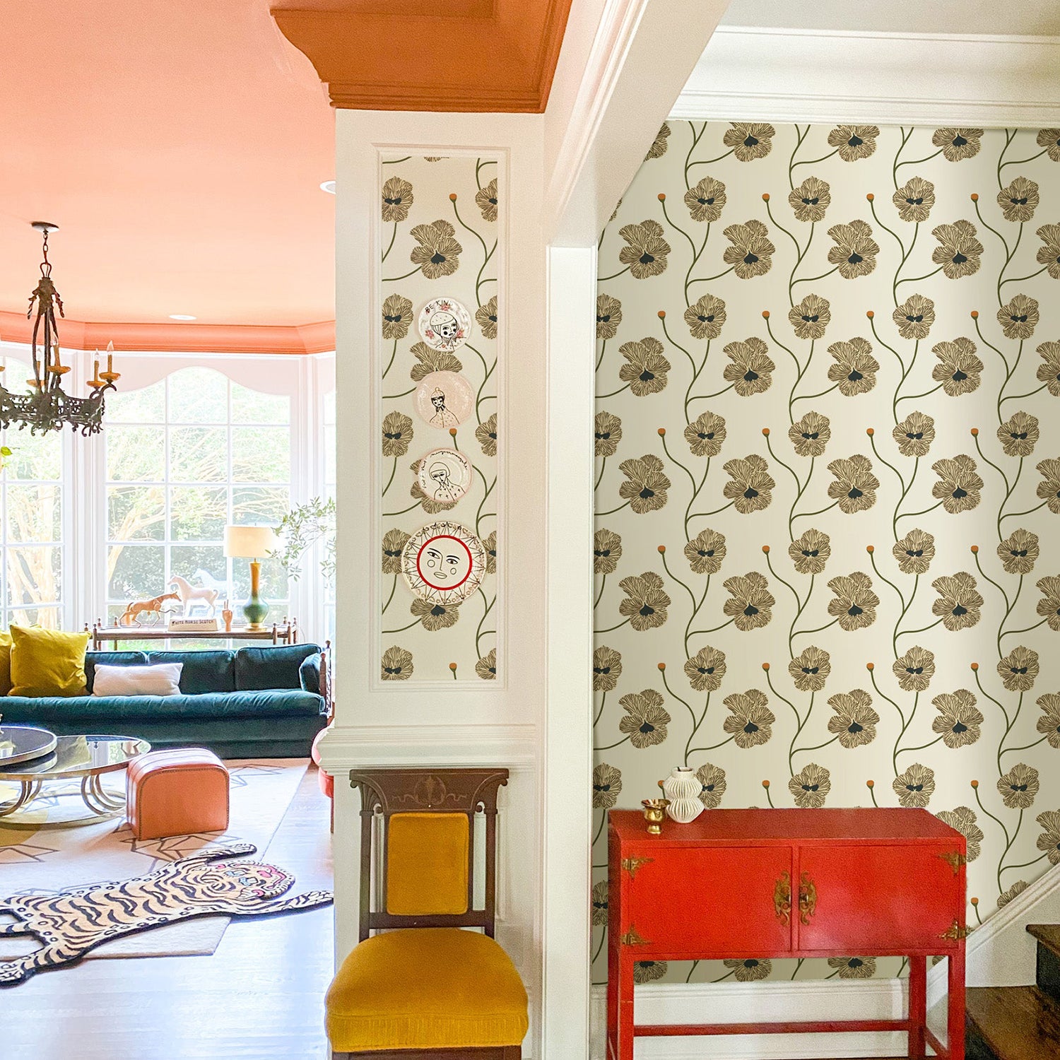 Mitchell Black x Natalie Papier Flourish Wallpaper