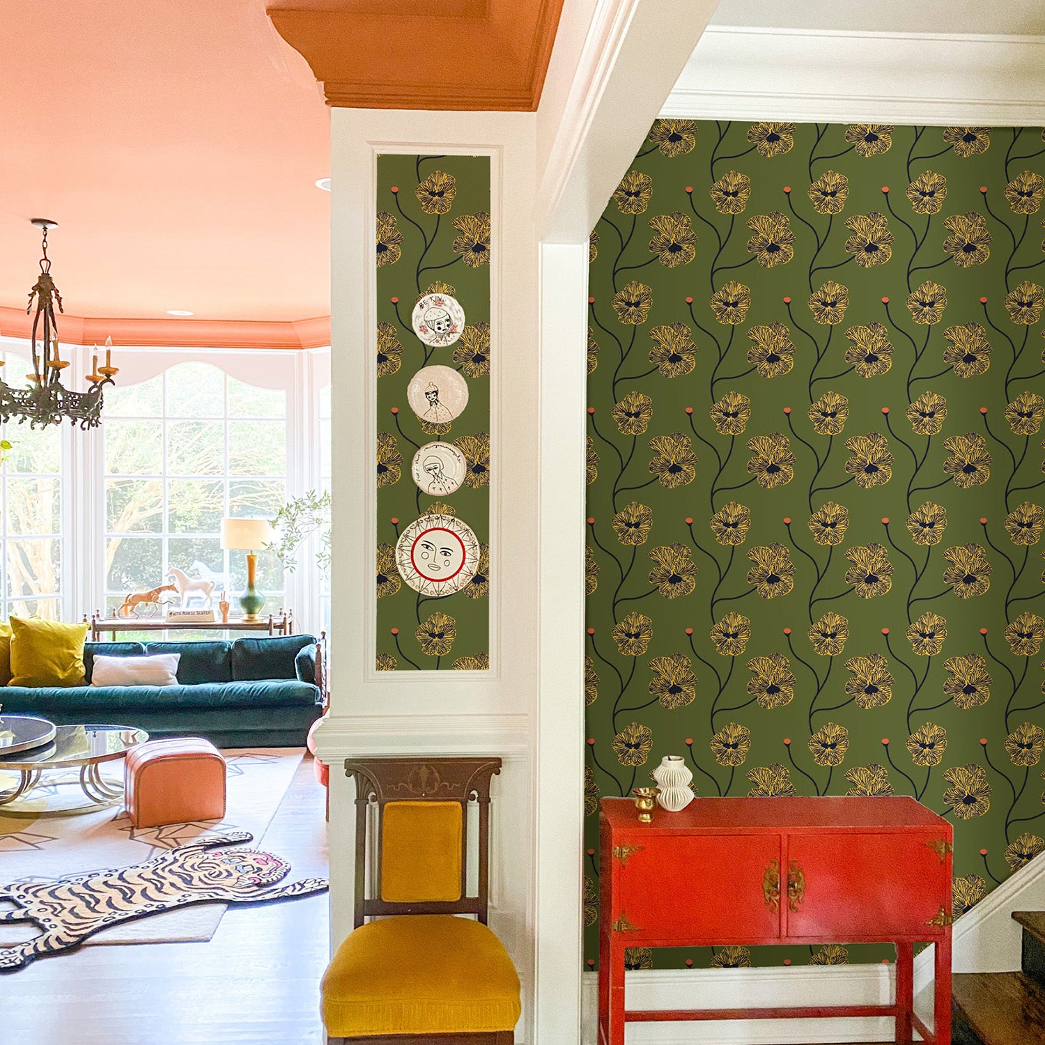 Mitchell Black x Natalie Papier Flourish Wallpaper