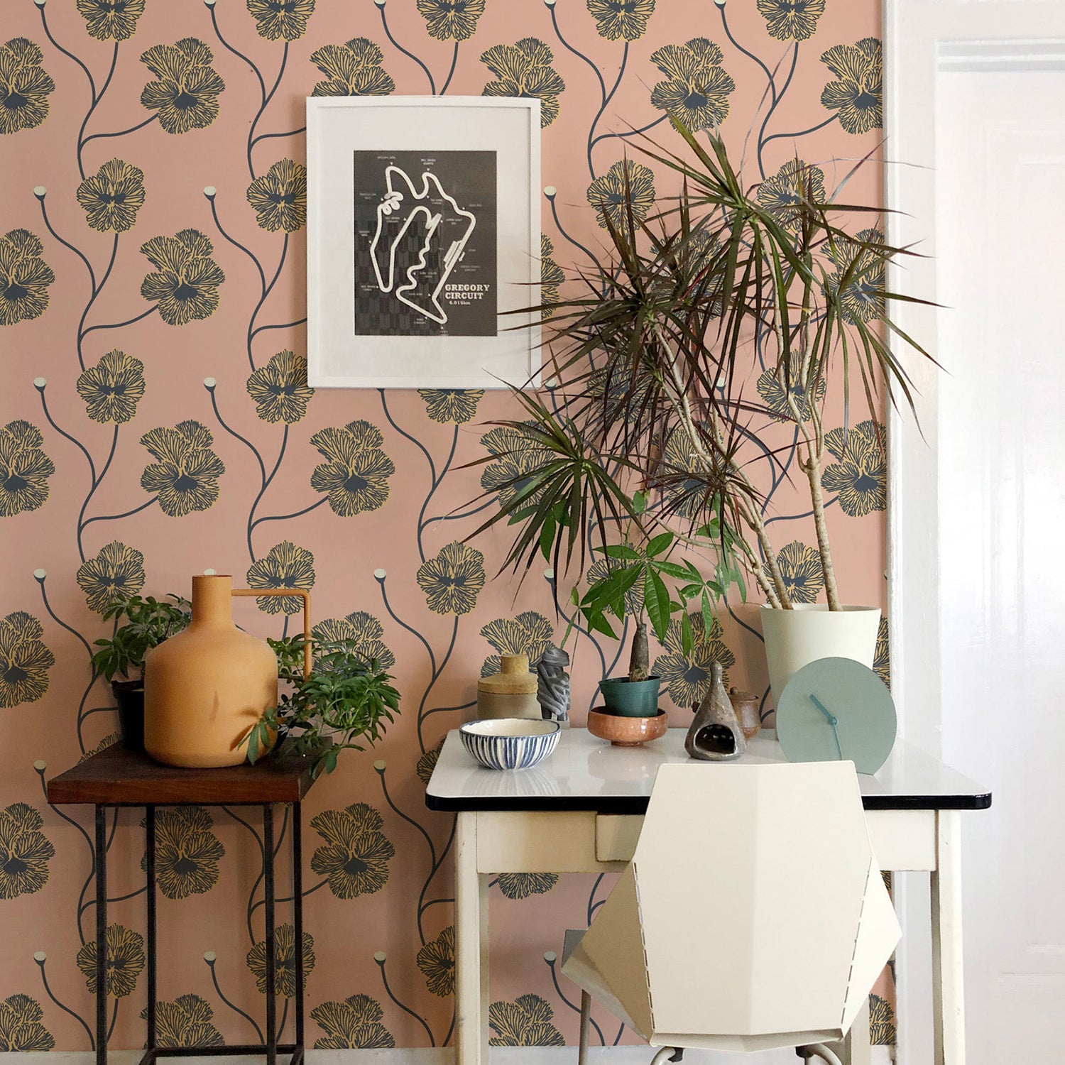 Mitchell Black x Natalie Papier Flourish Wallpaper