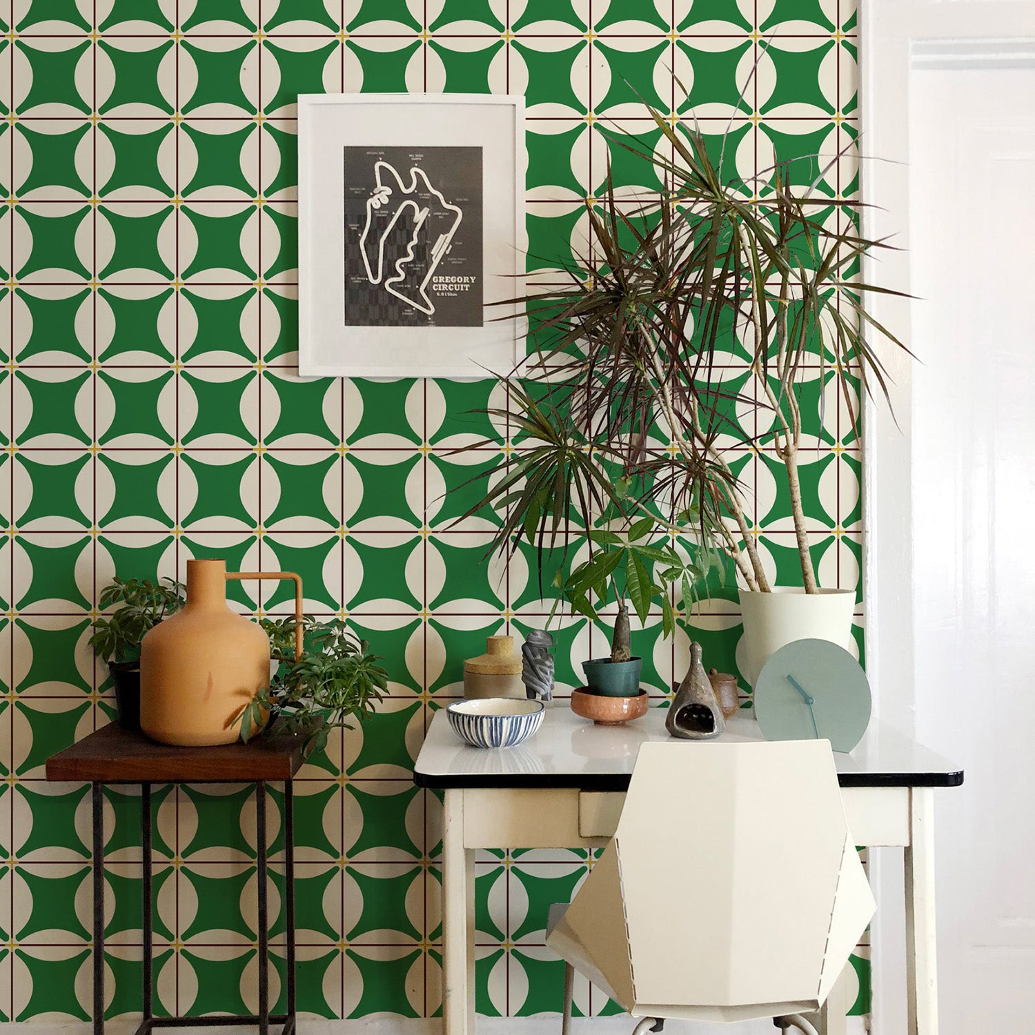 Mitchell Black x Natalie Papier Traveler Tile Wallpaper