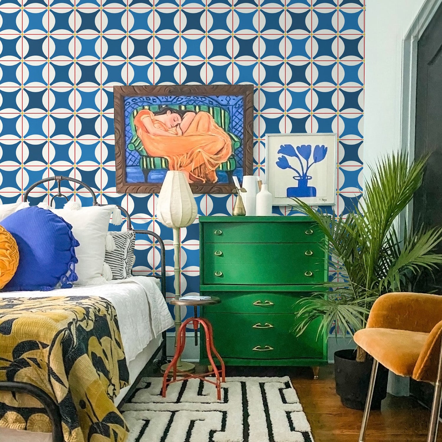 Mitchell Black x Natalie Papier Traveler Tile Wallpaper