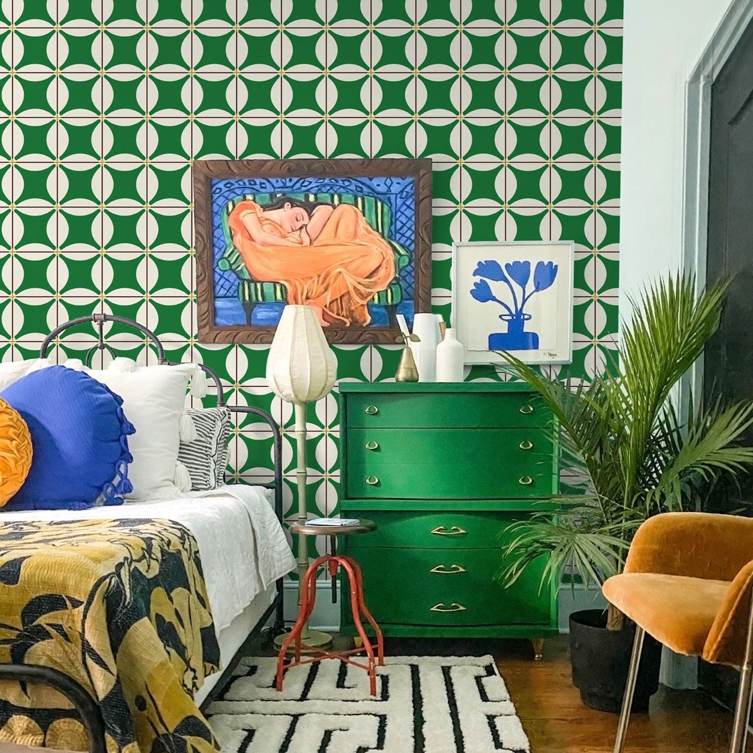 Mitchell Black x Natalie Papier Traveler Tile Wallpaper