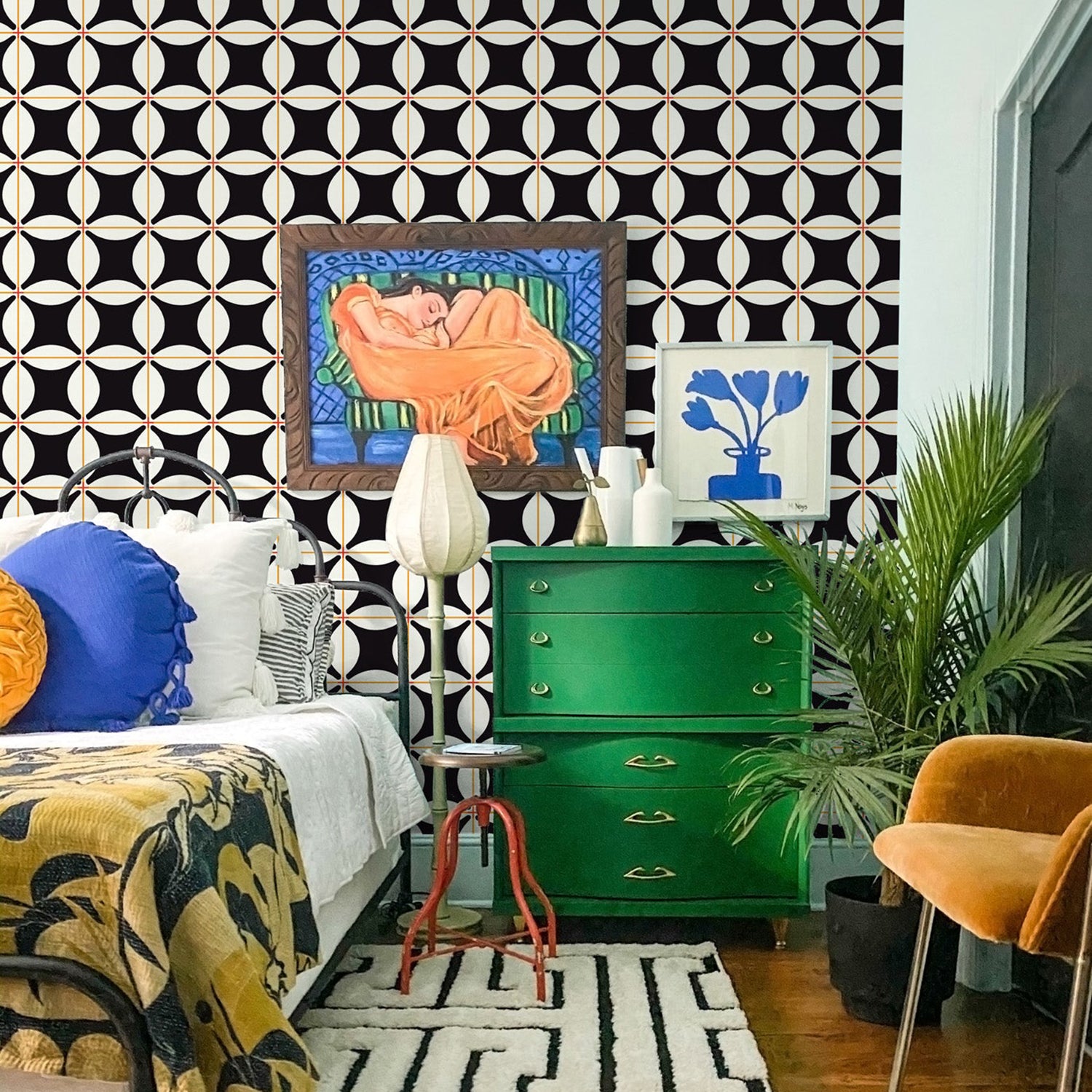 Mitchell Black x Natalie Papier Traveler Tile Wallpaper