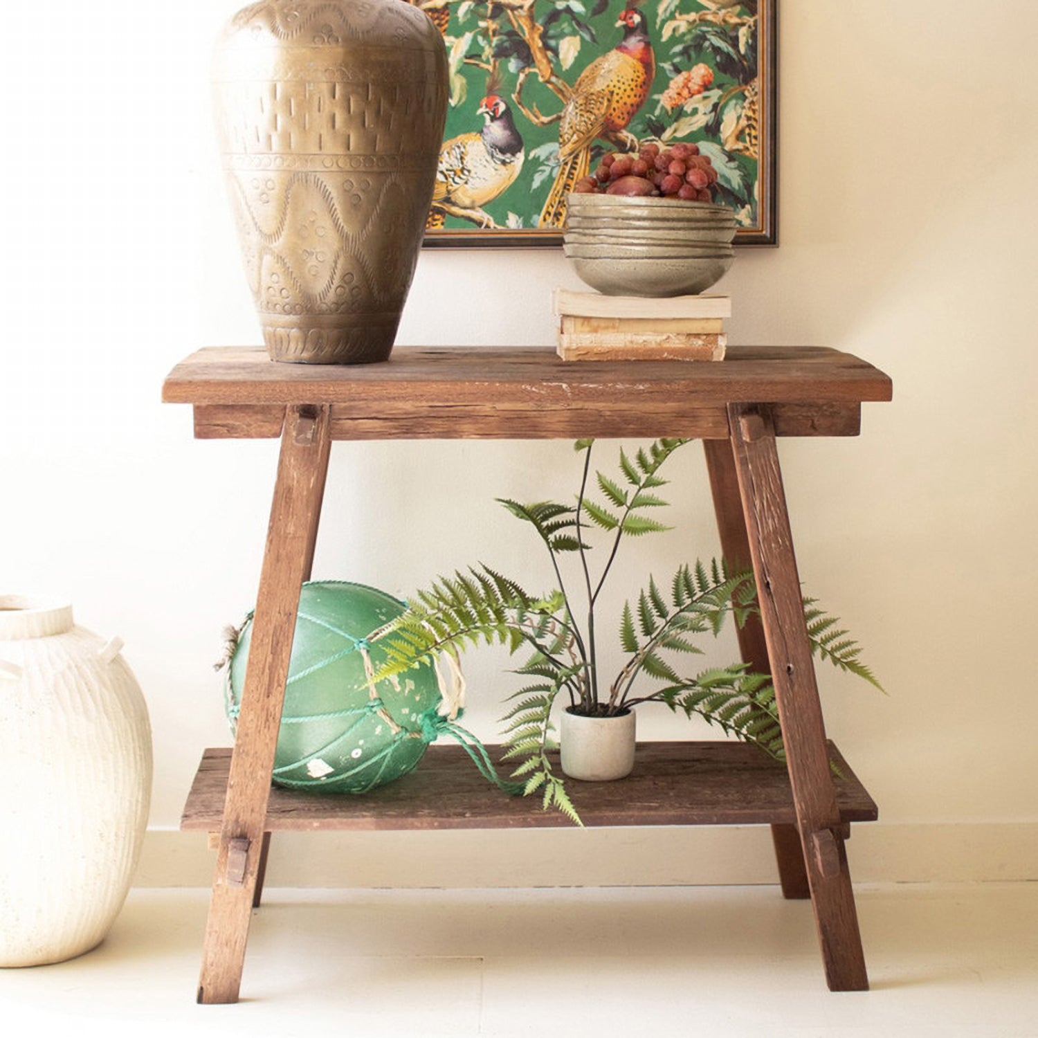 Reclaimed Teak Wood Console Table