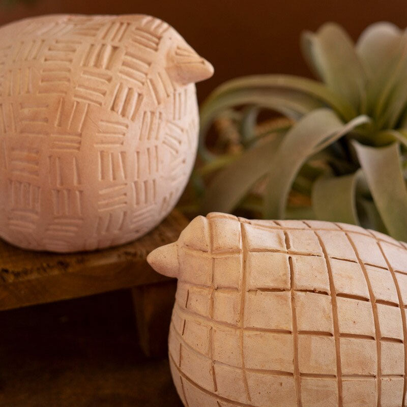 Terracotta Bird Set of 2