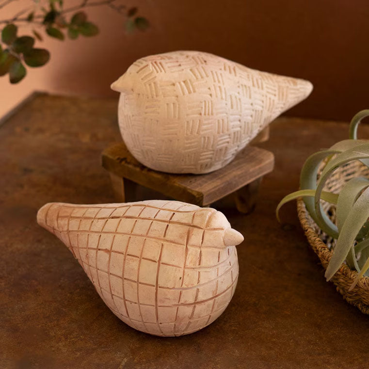Terracotta Bird Set of 2