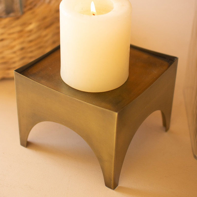 Square Pillar Hurricane Set of 2