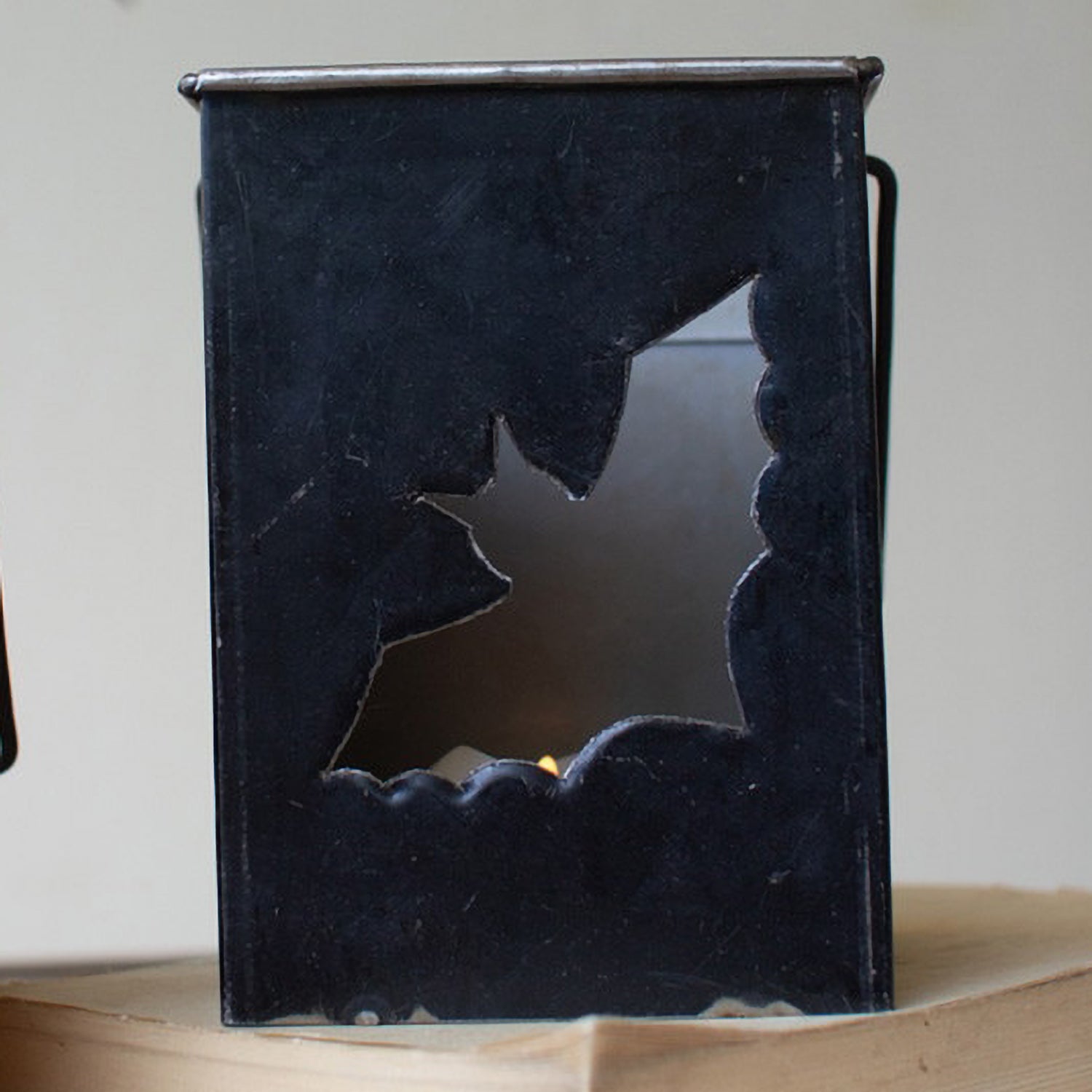 Recycled Metal Halloween Lantern Set of 3