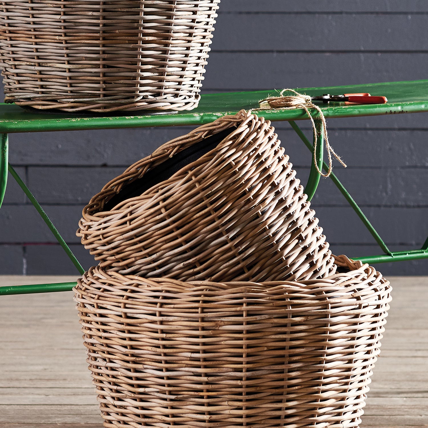 Woven Dry Basket Planter