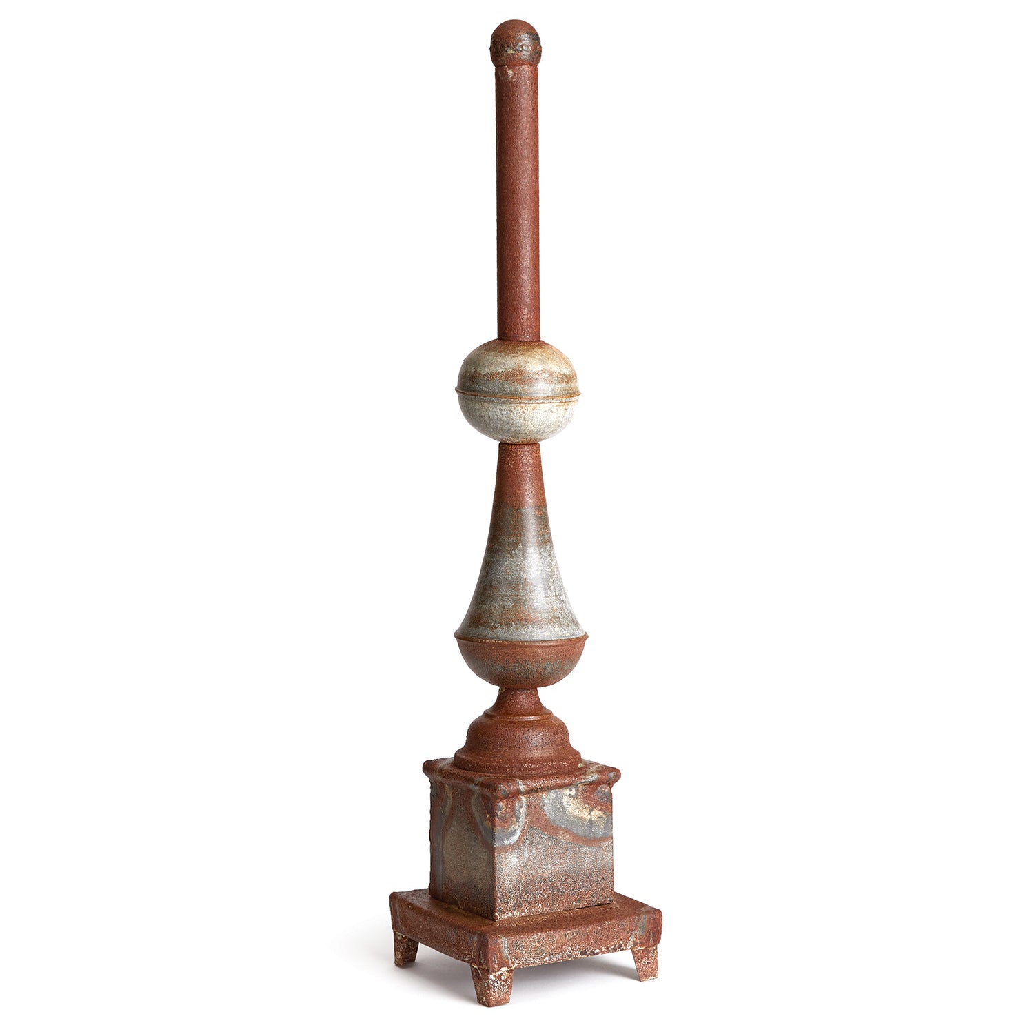 Weathered Metal Ornate Finial
