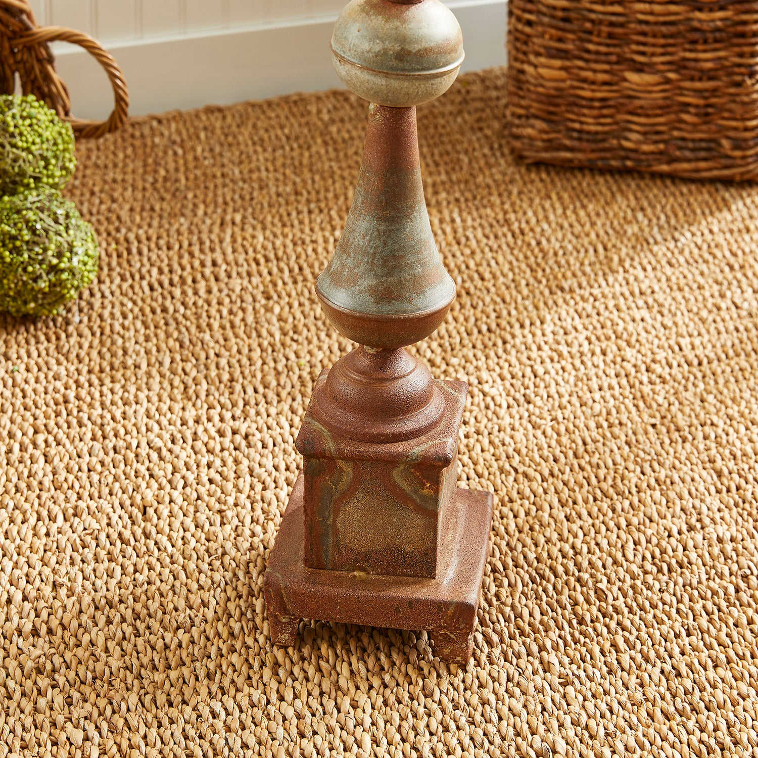 Weathered Metal Ornate Finial