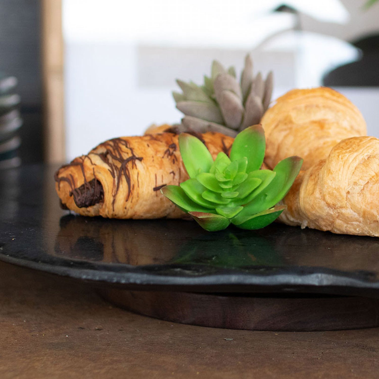 Rustic Edge Lazy Susan