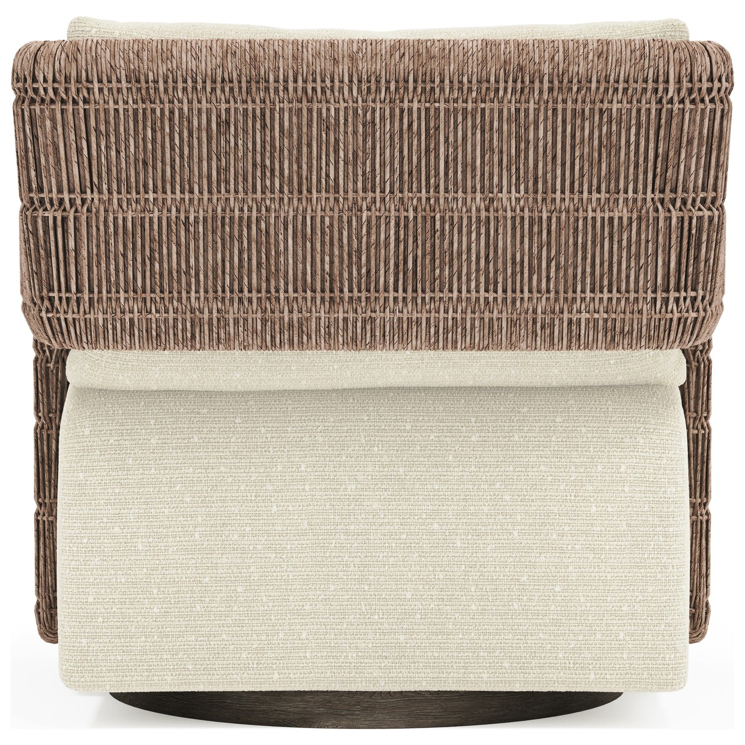 Bernhardt Maldives Cream Outdoor Swivel Chair
