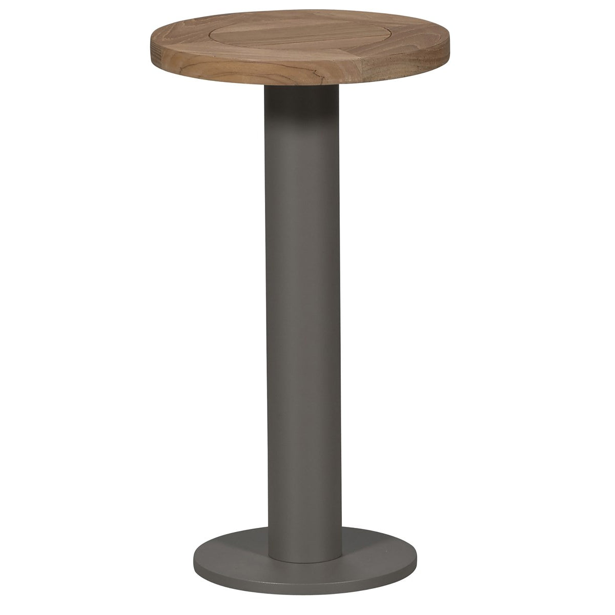 Vanguard Furniture Horizon Natural Teak Top/Aluminum Base Outdoor Spot Table