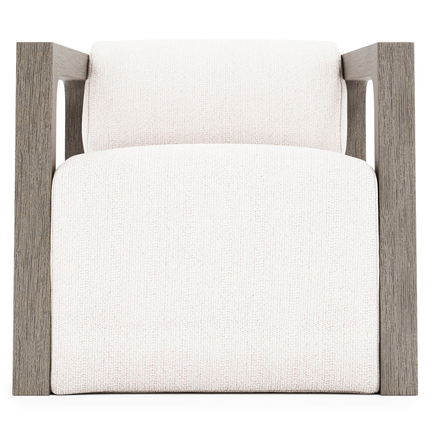 Bernhardt Exteriors Leilani Weathered Teak Outdoor Swivel Chair