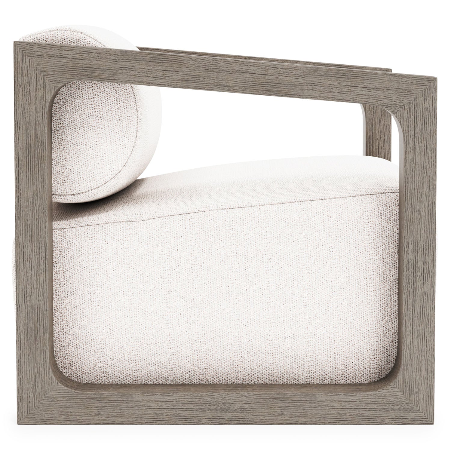 Bernhardt Exteriors Leilani Weathered Teak Outdoor Swivel Chair