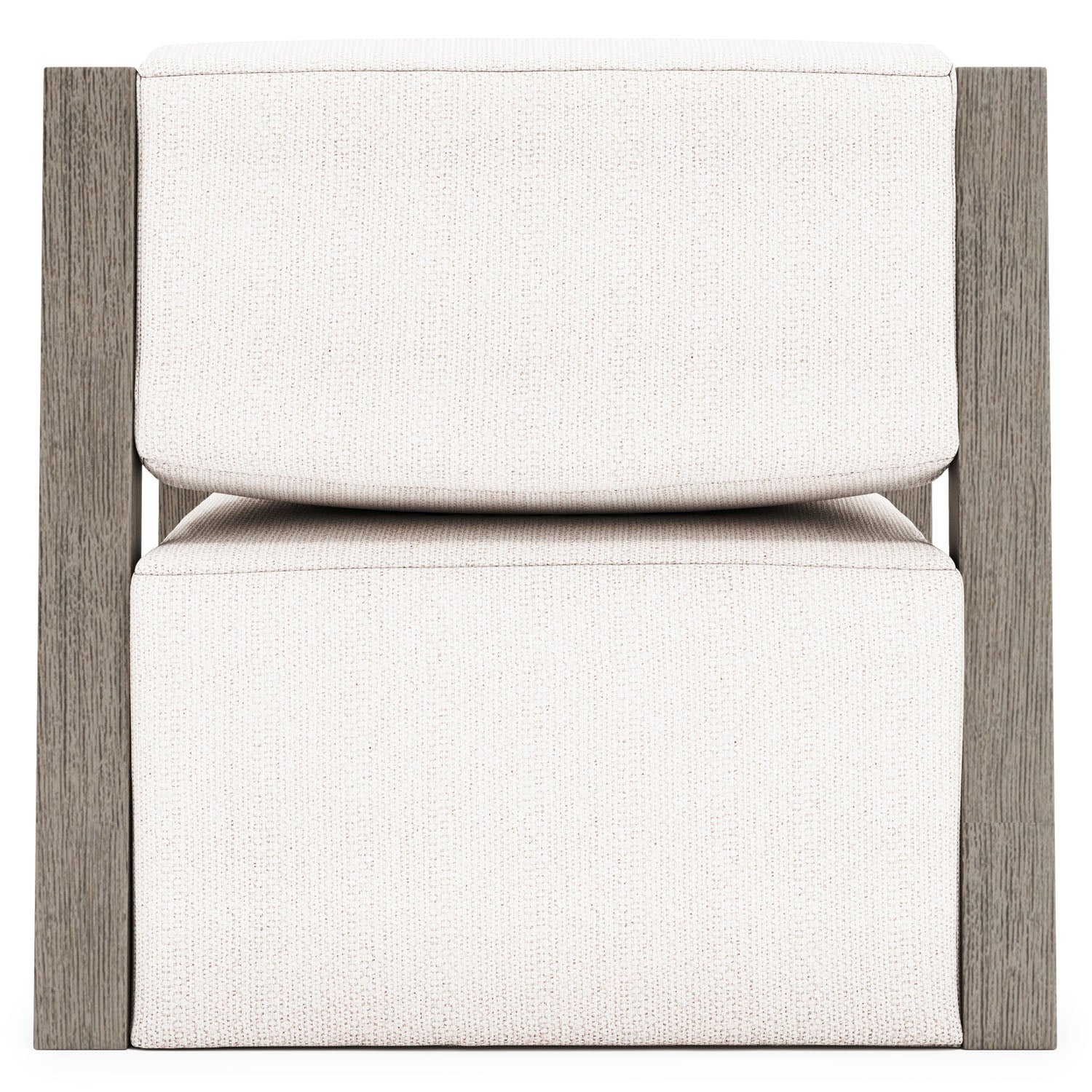 Bernhardt Exteriors Leilani Weathered Teak Outdoor Swivel Chair