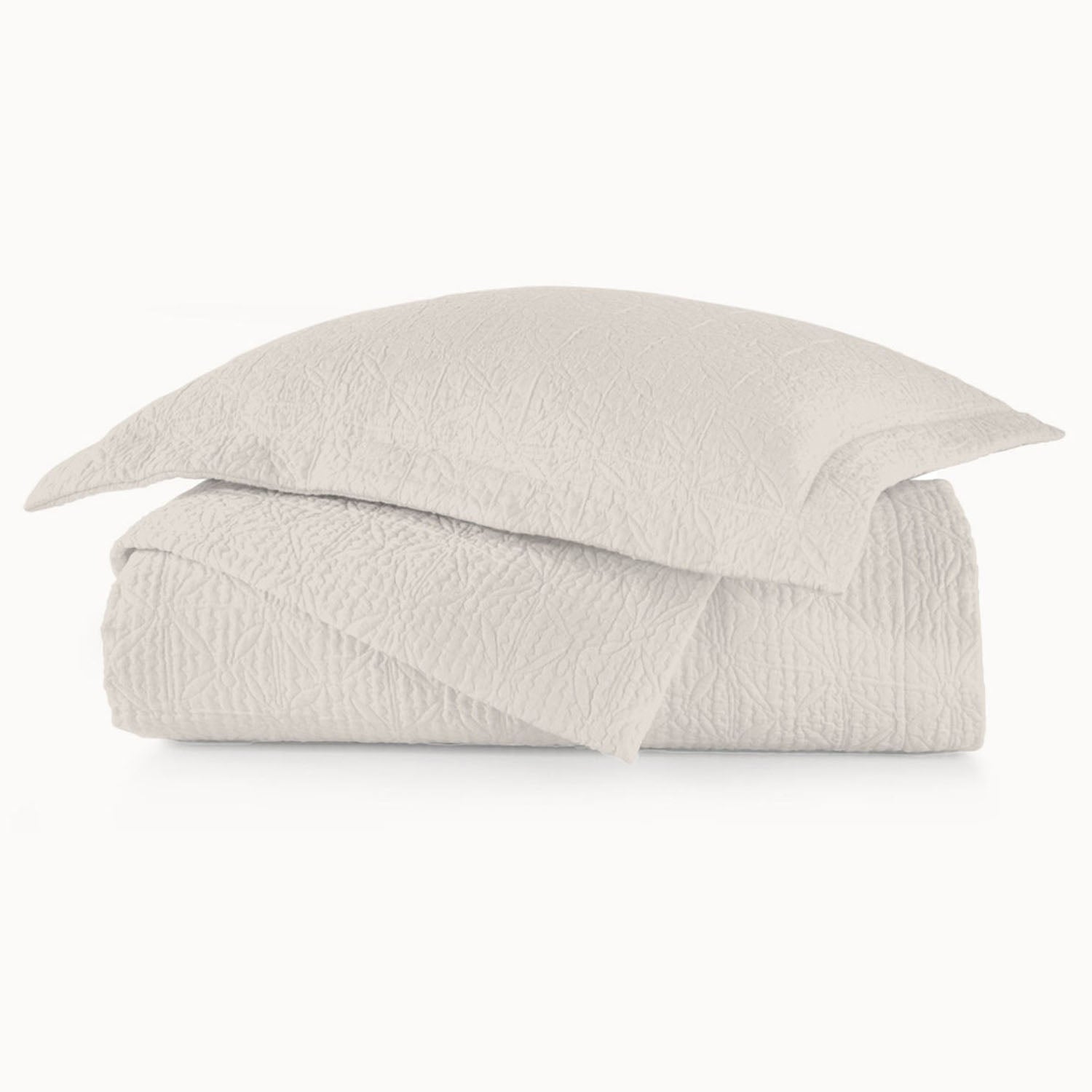 Peacock Alley Olivia matelasse cotton coverlet shown in a lighter colorway