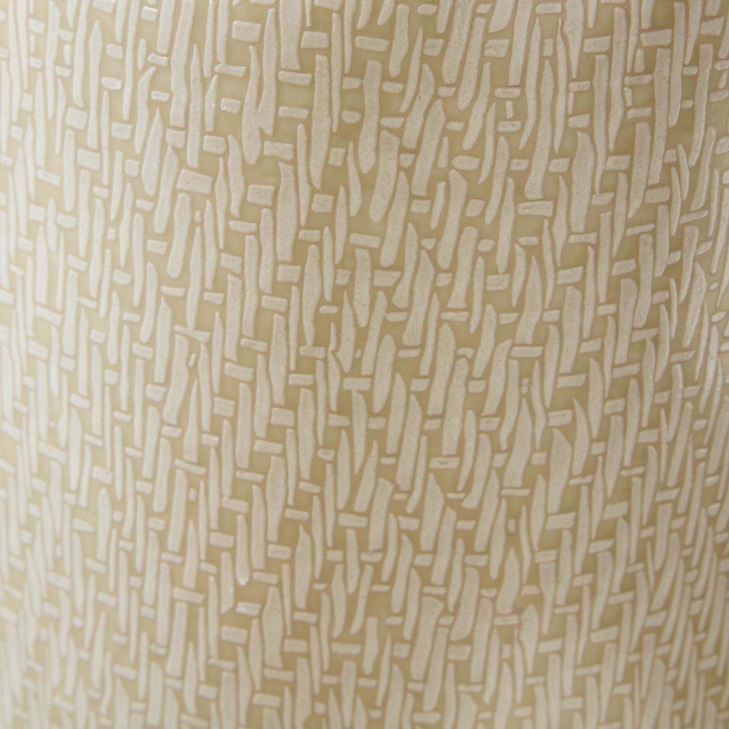 Basketweave Covered Jar Set of 2