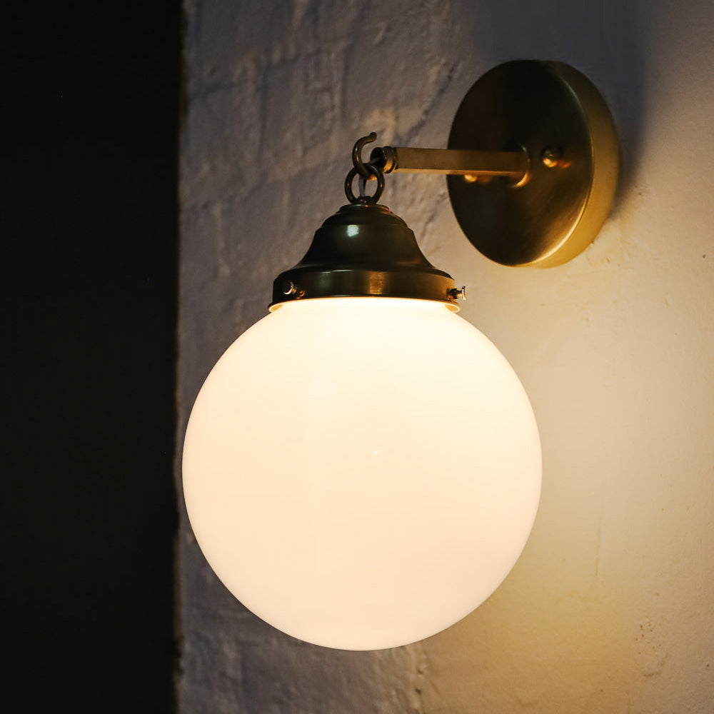 Ro Sham Beaux Orb Brass Wall Sconce