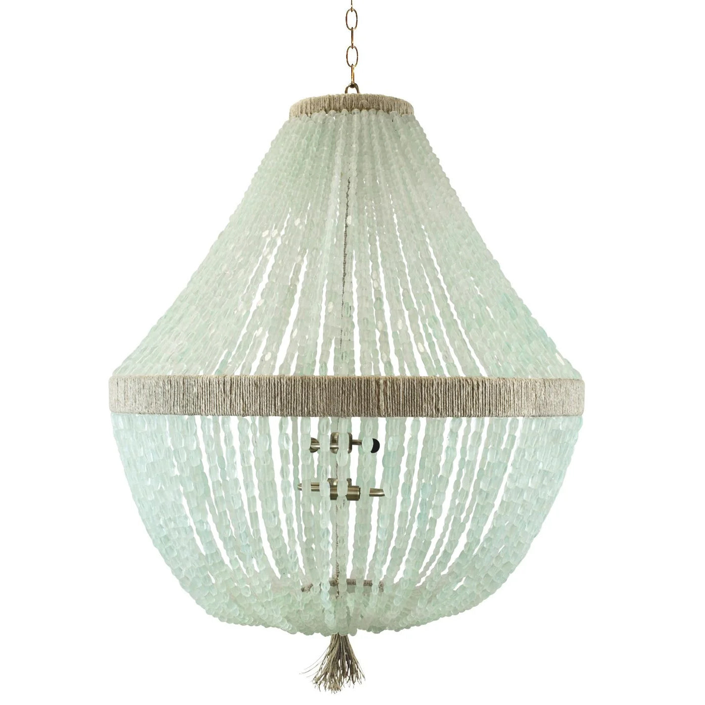 Ro Sham Beaux Orbit 24 Coke Bottle Glass Chandelier