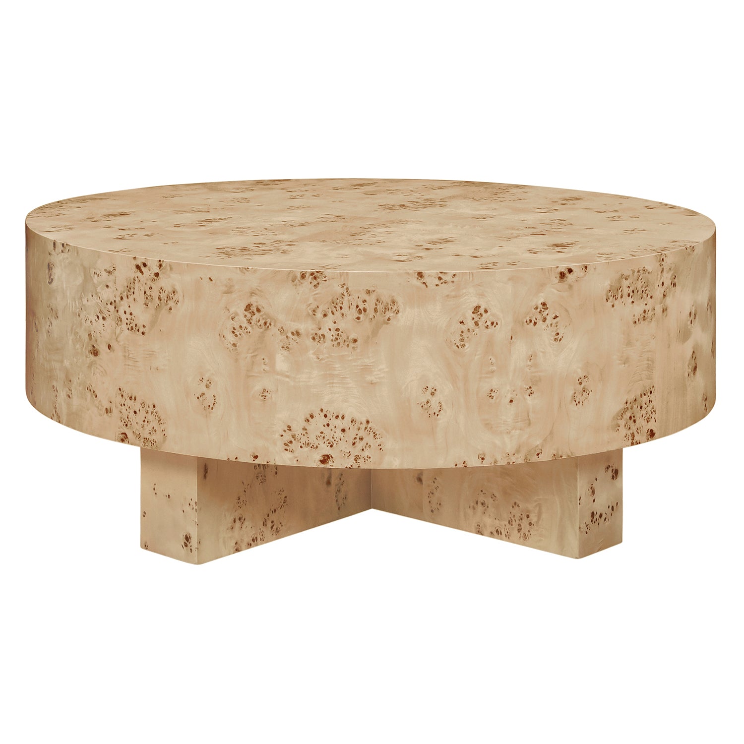 Worlds Away Oslo Burlwood Coffee Table